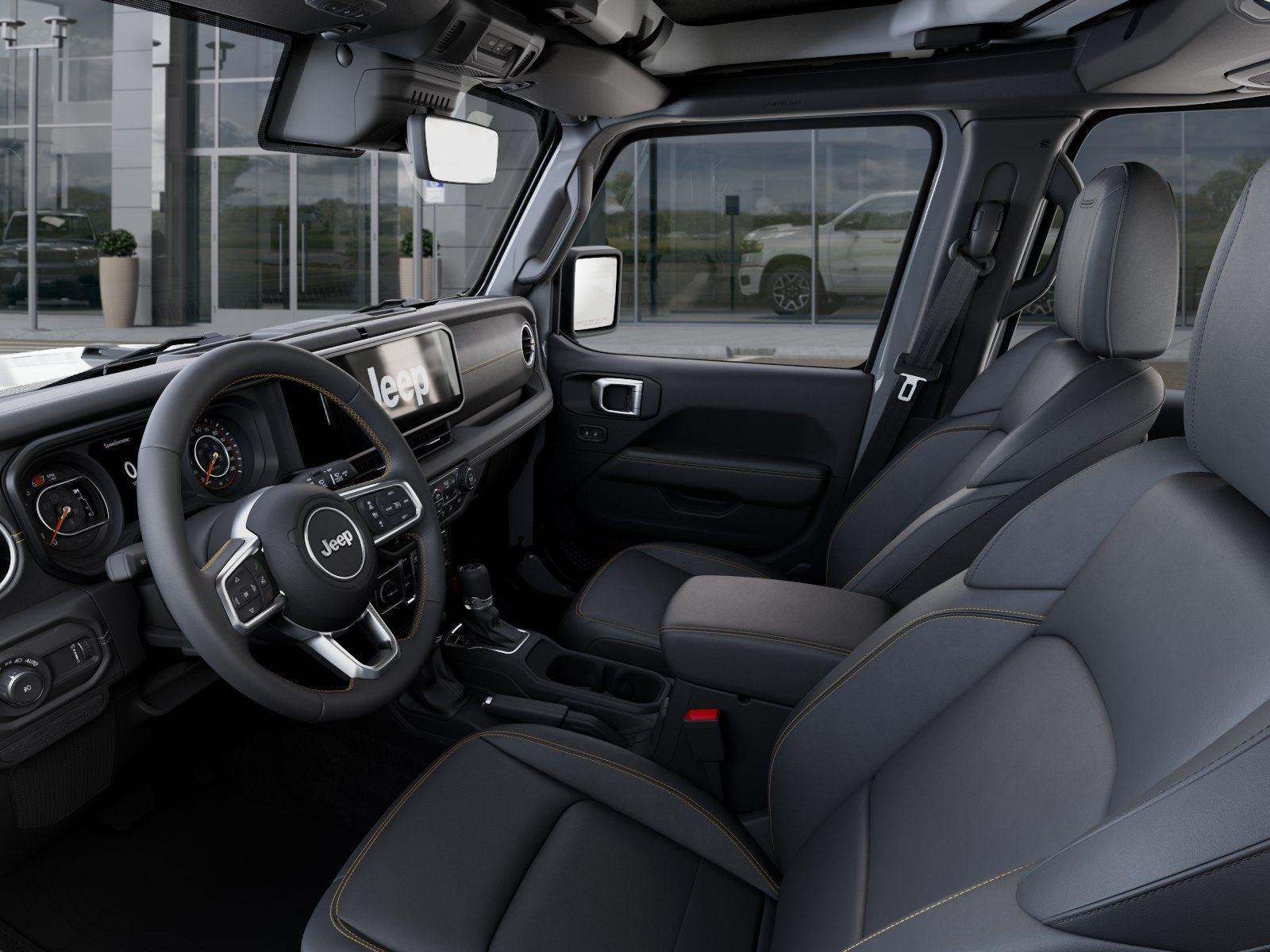 New 2026 Bright White Clear-Coat Exterior Paint Jeep WRANGLER 4-DOOR SAHARA image 100