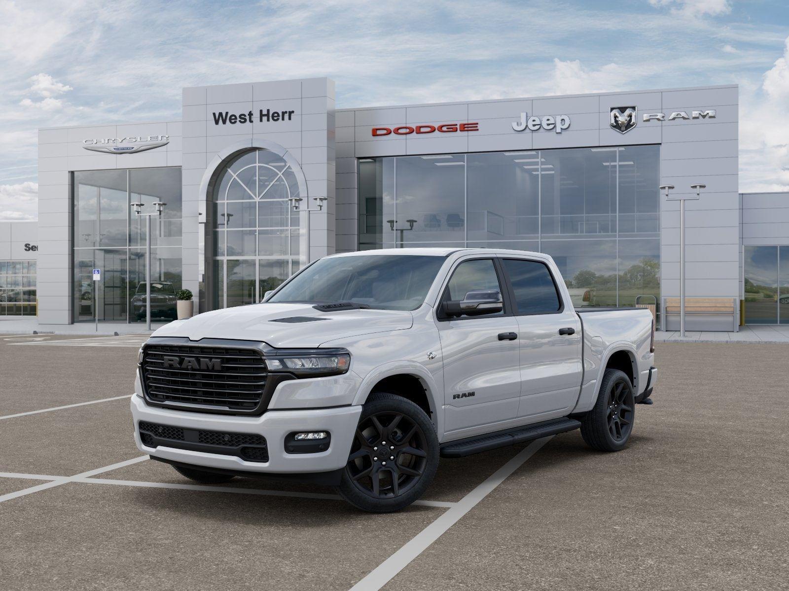 New 2026 Bright White Clear-Coat Exterior Paint RAM RAM 1500 LARAMIE CREW CAB 4X4 image 79