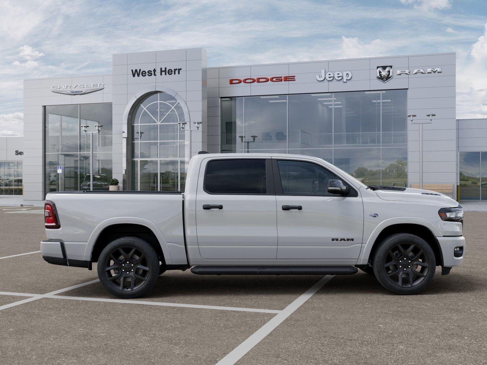 New 2026 Bright White Clear-Coat Exterior Paint RAM RAM 1500 LARAMIE CREW CAB 4X4 image 99