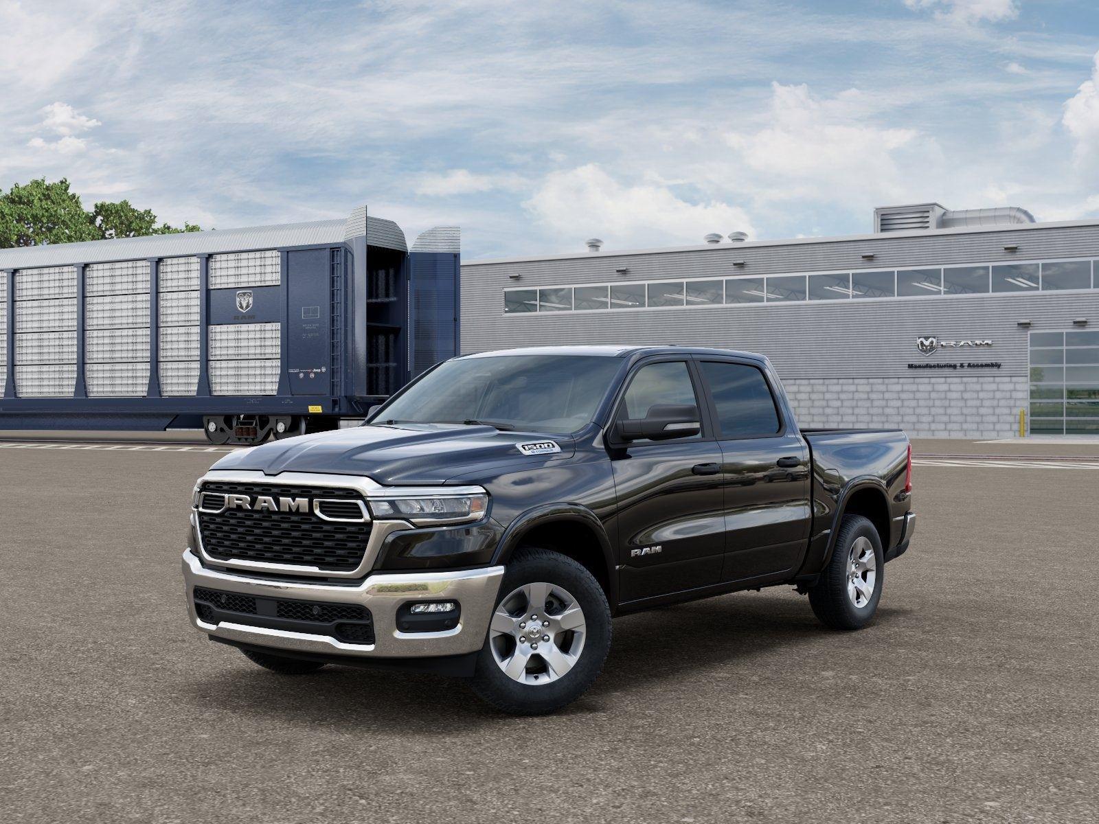New 2026 Diamond Black Crystal Pearl-Coat Exterior Paint RAM RAM 1500 BIG HORN CREW CAB 4X4 image 79