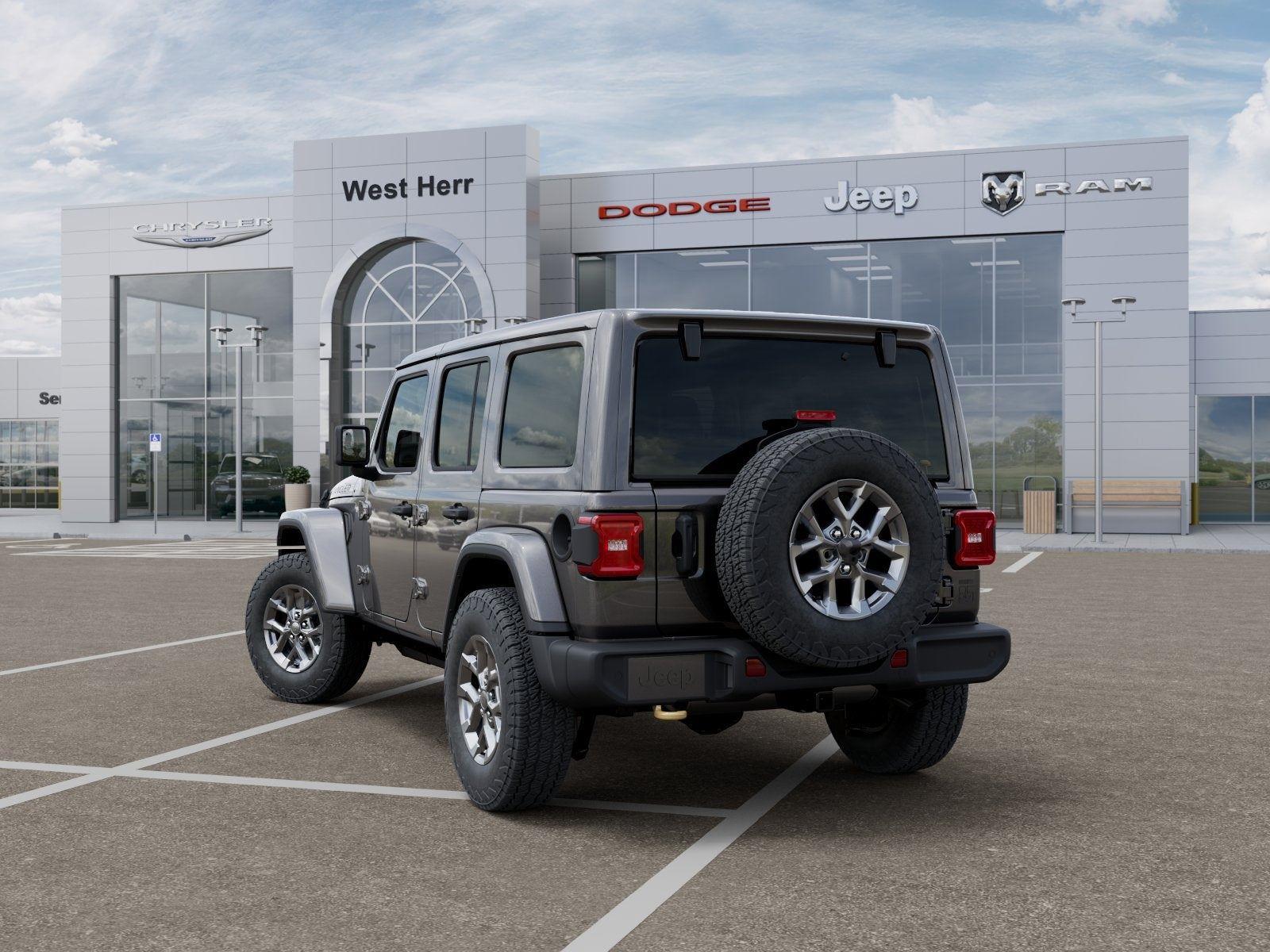 New 2026 Granite Crystal Metallic Clear-Coat Exterior Paint Jeep WRANGLER 4-DOOR 85TH ANNIVERSA image 81