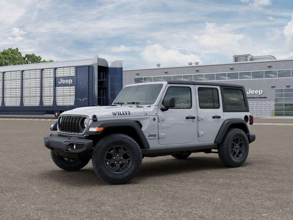 New 2026 Bright White Clear-Coat Exterior Paint Jeep WRANGLER 4-DOOR WILLYS image 2