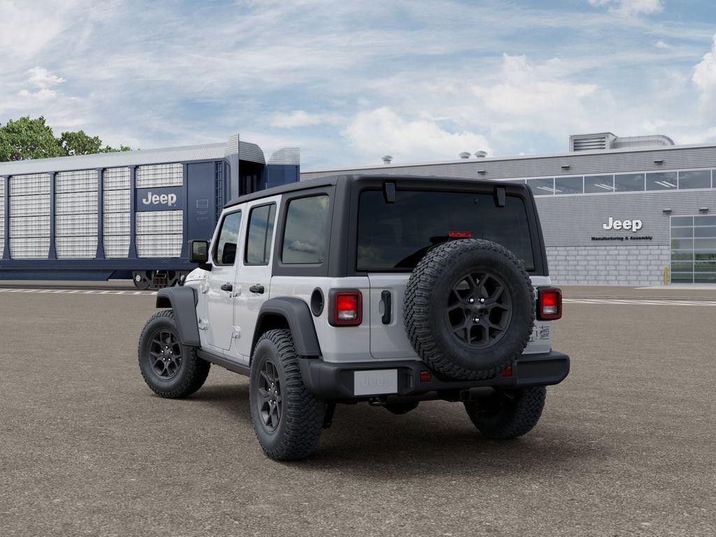 New 2026 Bright White Clear-Coat Exterior Paint Jeep WRANGLER 4-DOOR WILLYS image 3