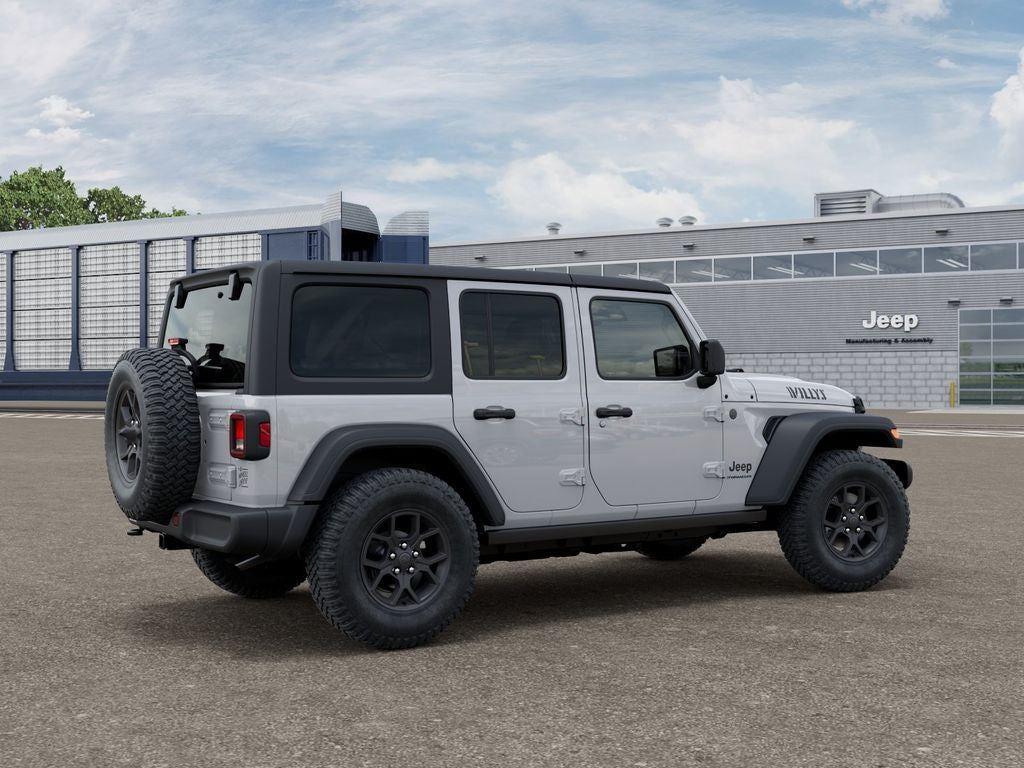 New 2026 Bright White Clear-Coat Exterior Paint Jeep WRANGLER 4-DOOR WILLYS image 4