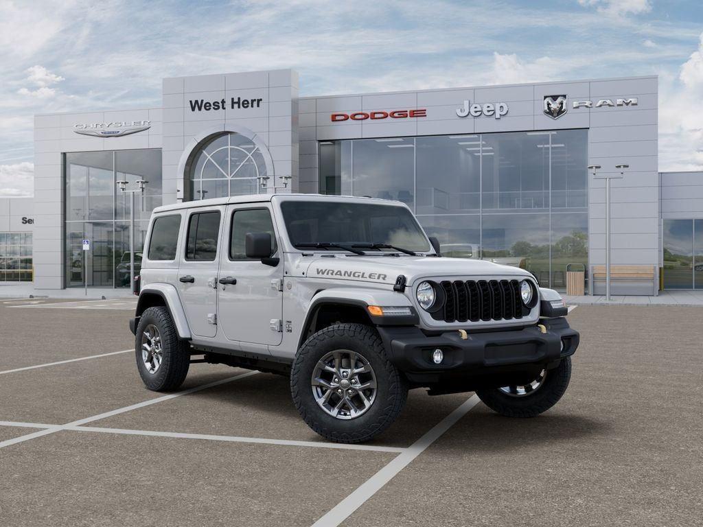 New 2026 Bright White Clear-Coat Exterior Paint Jeep WRANGLER 4-DOOR 85TH ANNIVERSA image 5