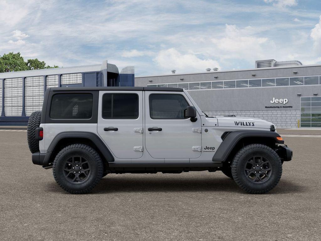 New 2026 Bright White Clear-Coat Exterior Paint Jeep WRANGLER 4-DOOR WILLYS image 21