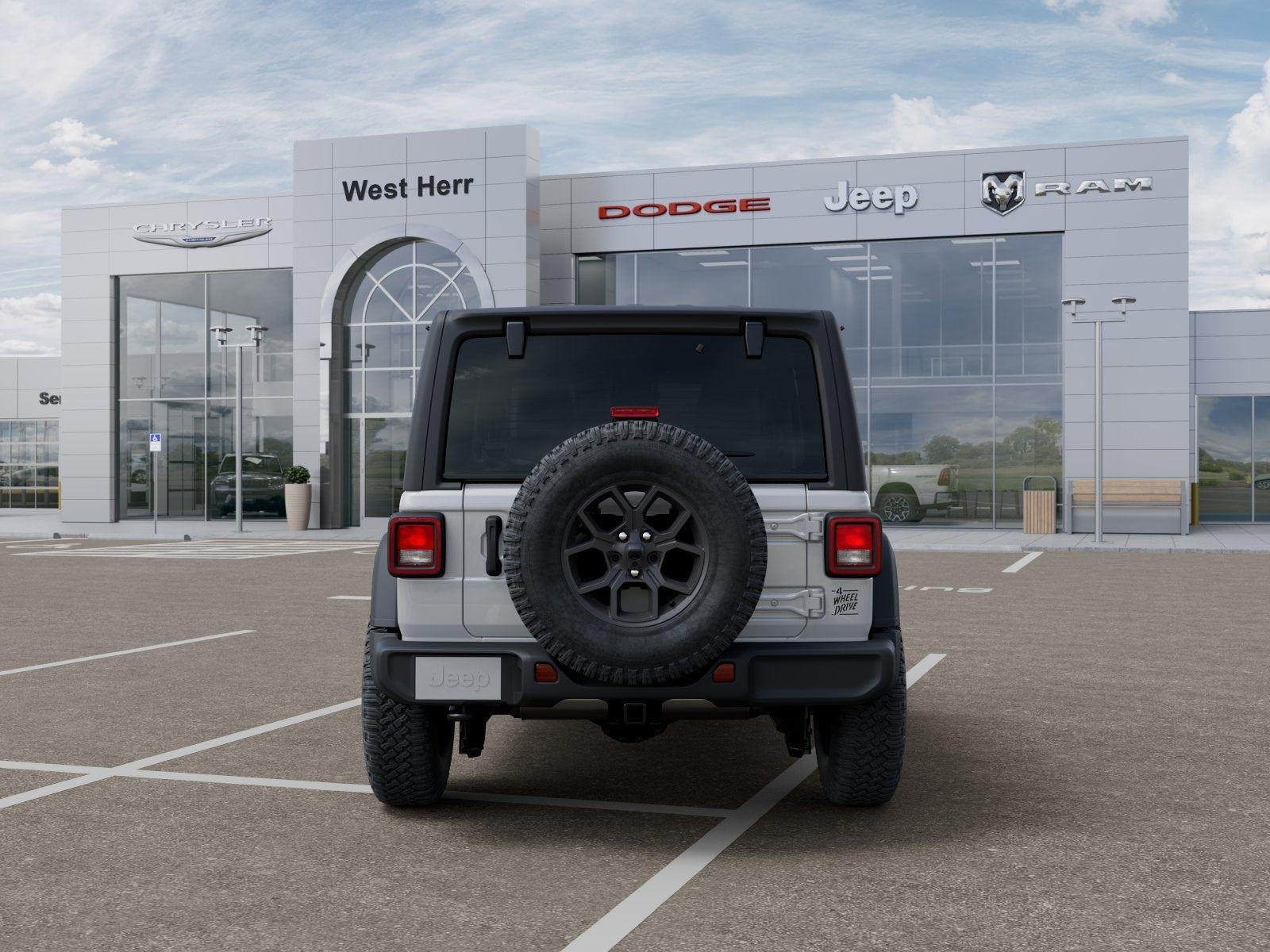 New 2026 Bright White Clear-Coat Exterior Paint Jeep WRANGLER 4-DOOR WILLYS image 85