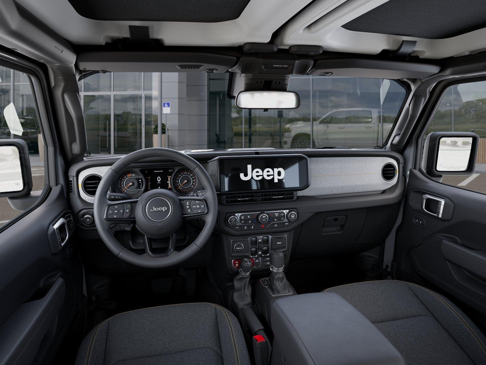 New 2026 Bright White Clear-Coat Exterior Paint Jeep WRANGLER 4-DOOR WILLYS image 92
