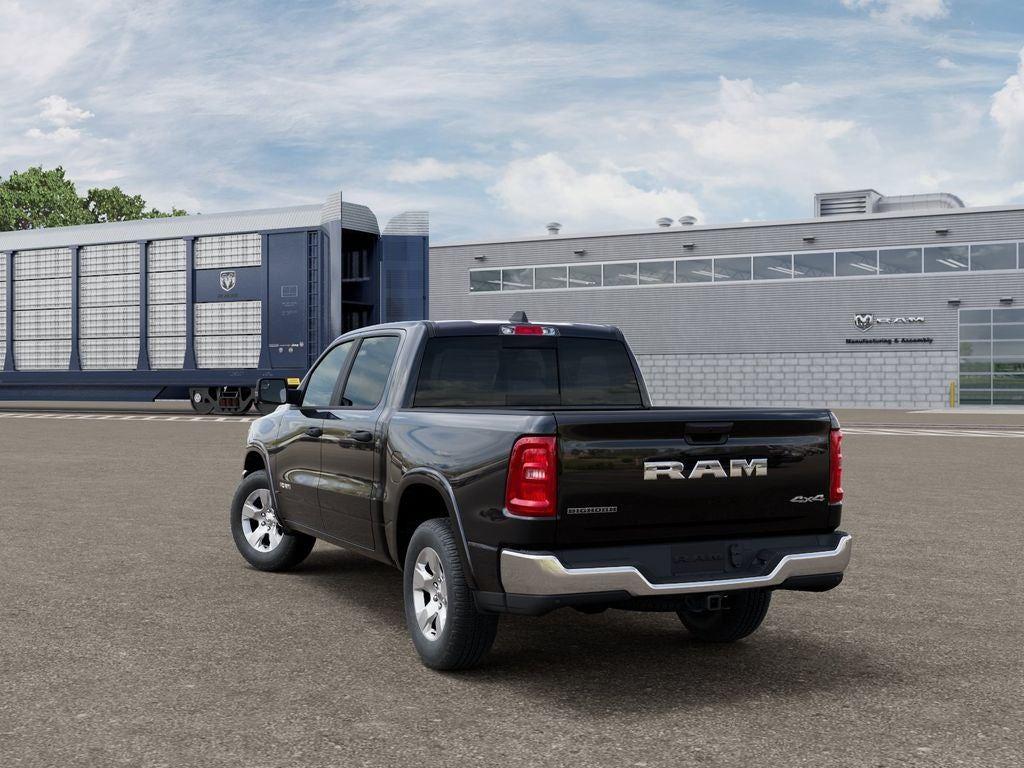 New 2026 Diamond Black Crystal Pearl-Coat Exterior Paint RAM RAM 1500 BIG HORN CREW CAB 4X4 image 3
