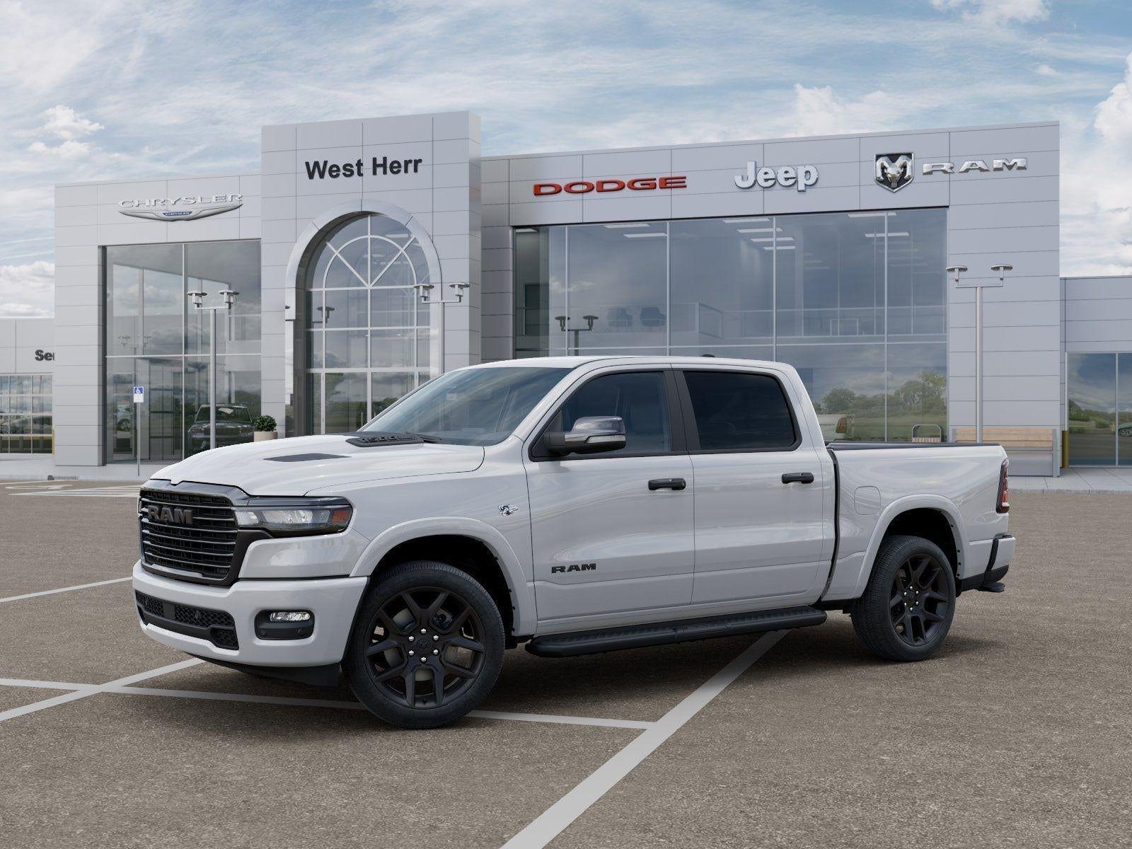 New 2026 Bright White Clear-Coat Exterior Paint RAM RAM 1500 LARAMIE CREW CAB 4X4 image 28