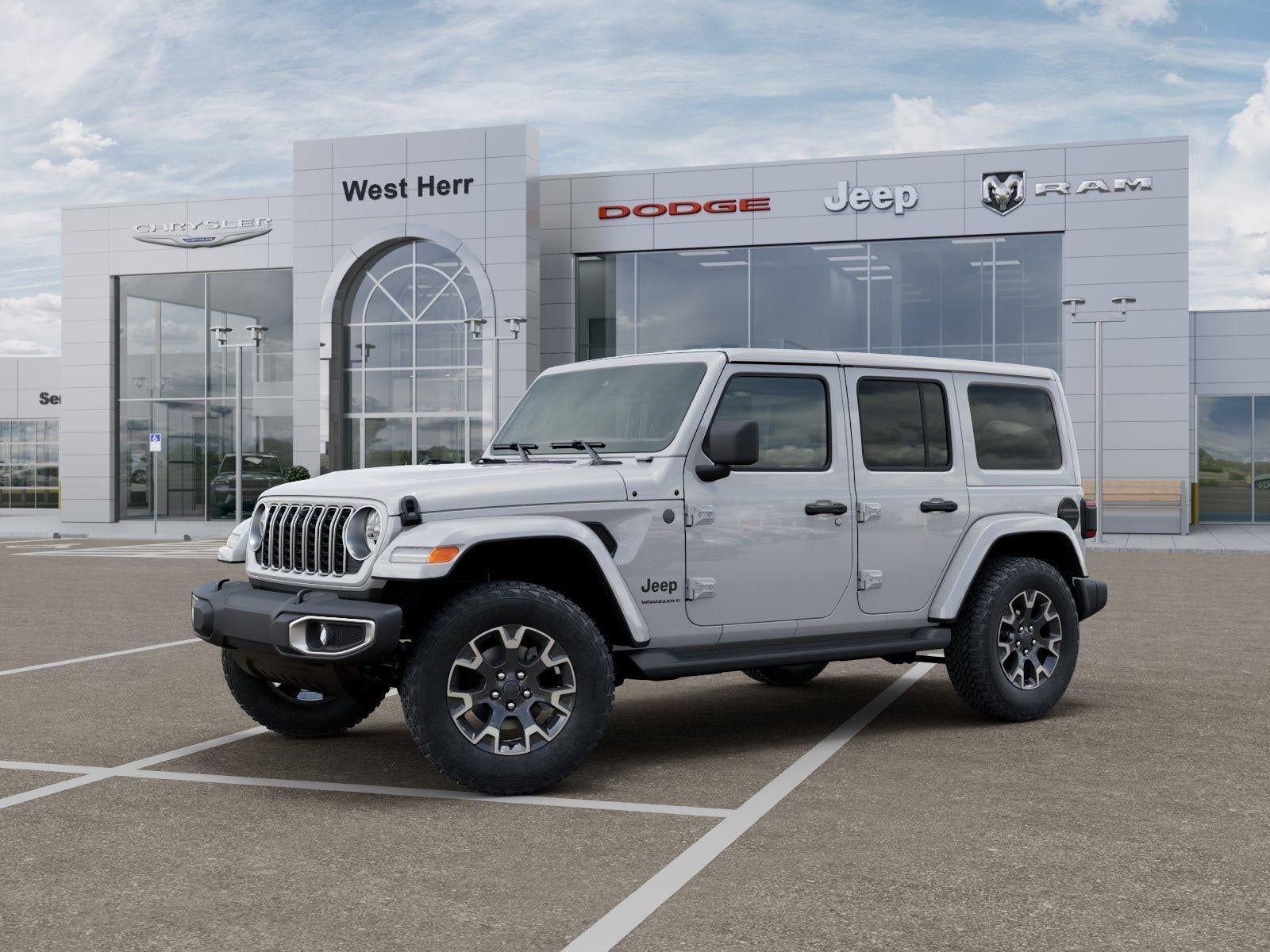 New 2026 Bright White Clear-Coat Exterior Paint Jeep WRANGLER 4-DOOR SAHARA image 28
