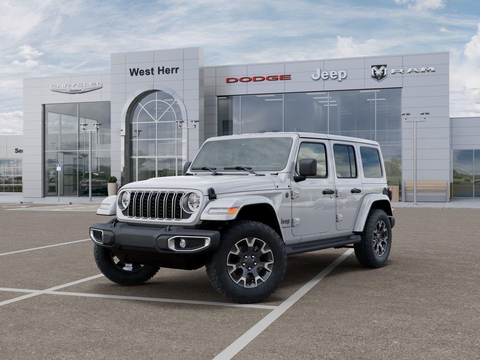 New 2026 Bright White Clear-Coat Exterior Paint Jeep WRANGLER 4-DOOR SAHARA image 27