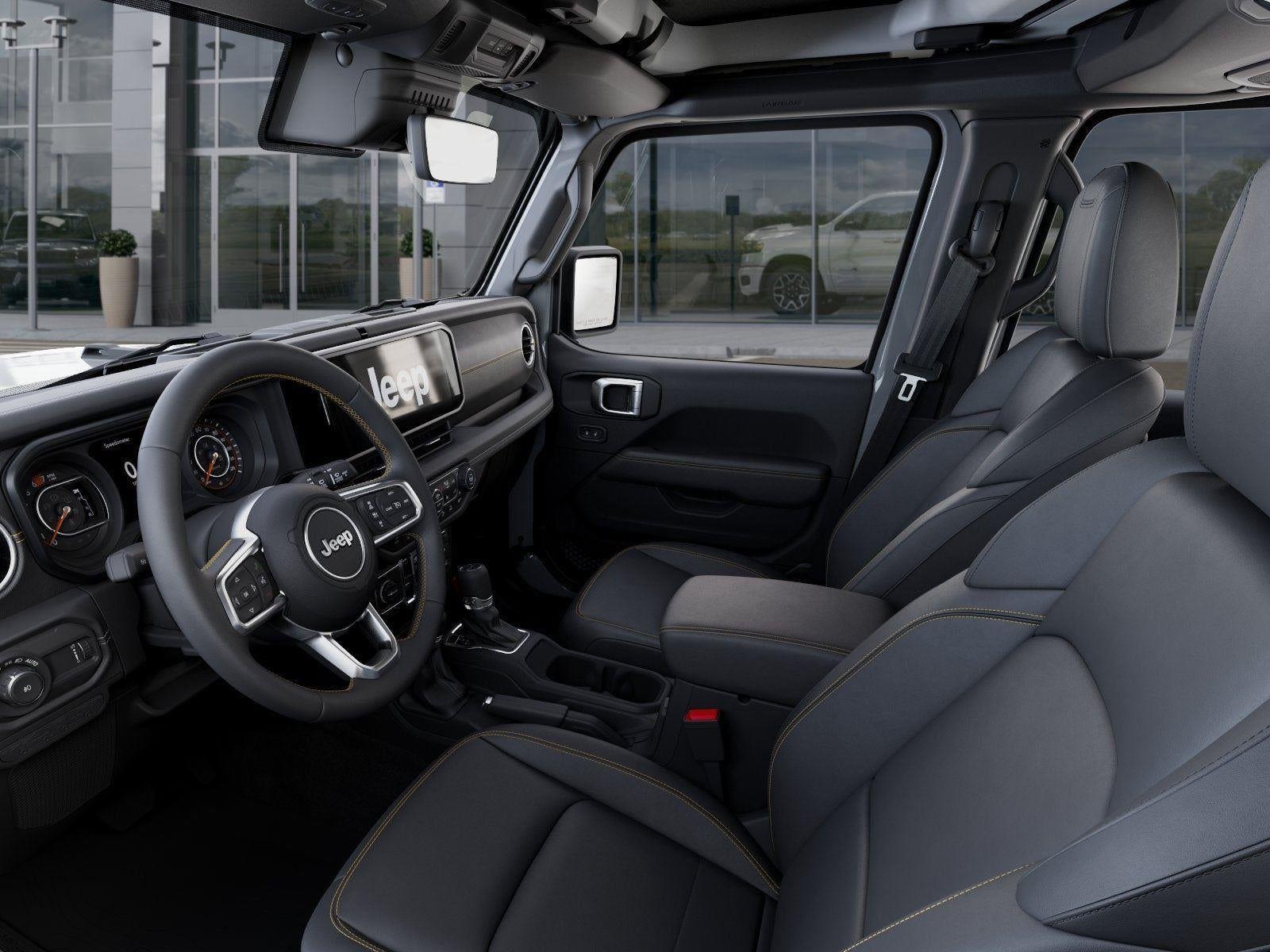 New 2026 Bright White Clear-Coat Exterior Paint Jeep WRANGLER 4-DOOR SAHARA image 48