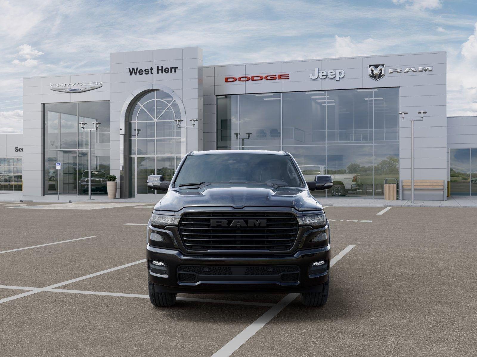New 2026 Diamond Black Crystal Pearl-Coat Exterior Paint RAM RAM 1500 LARAMIE CREW CAB 4X4 image 32