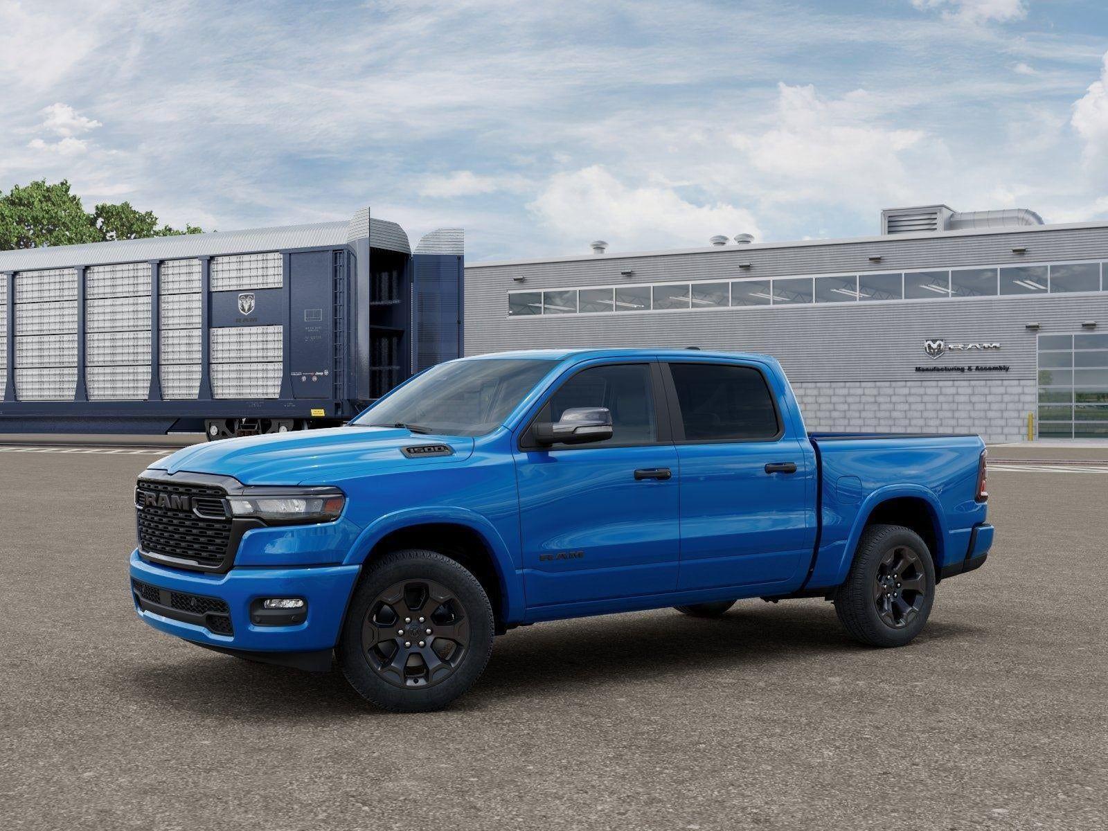 New 2026 Hydro Blue Pearl-Coat Exterior Paint RAM RAM 1500 BIG HORN CREW CAB 4X4 image 28