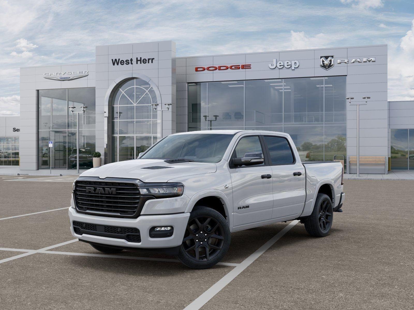 New 2026 Bright White Clear-Coat Exterior Paint RAM RAM 1500 LARAMIE CREW CAB 4X4 image 27
