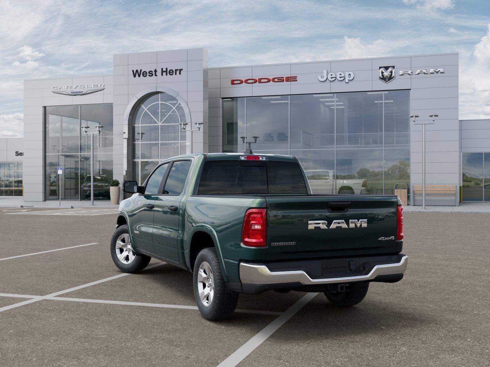 New 2026 Serrano-Green Metallic Exterior Paint RAM RAM 1500 BIG HORN CREW CAB 4X4 image 29