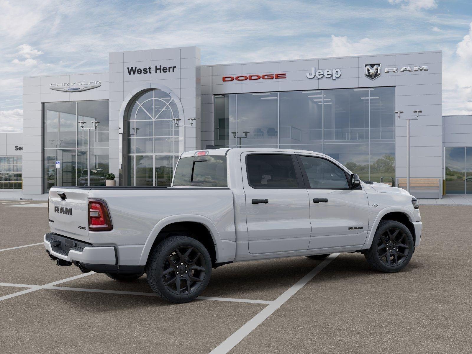New 2026 Bright White Clear-Coat Exterior Paint RAM RAM 1500 LARAMIE CREW CAB 4X4 image 30