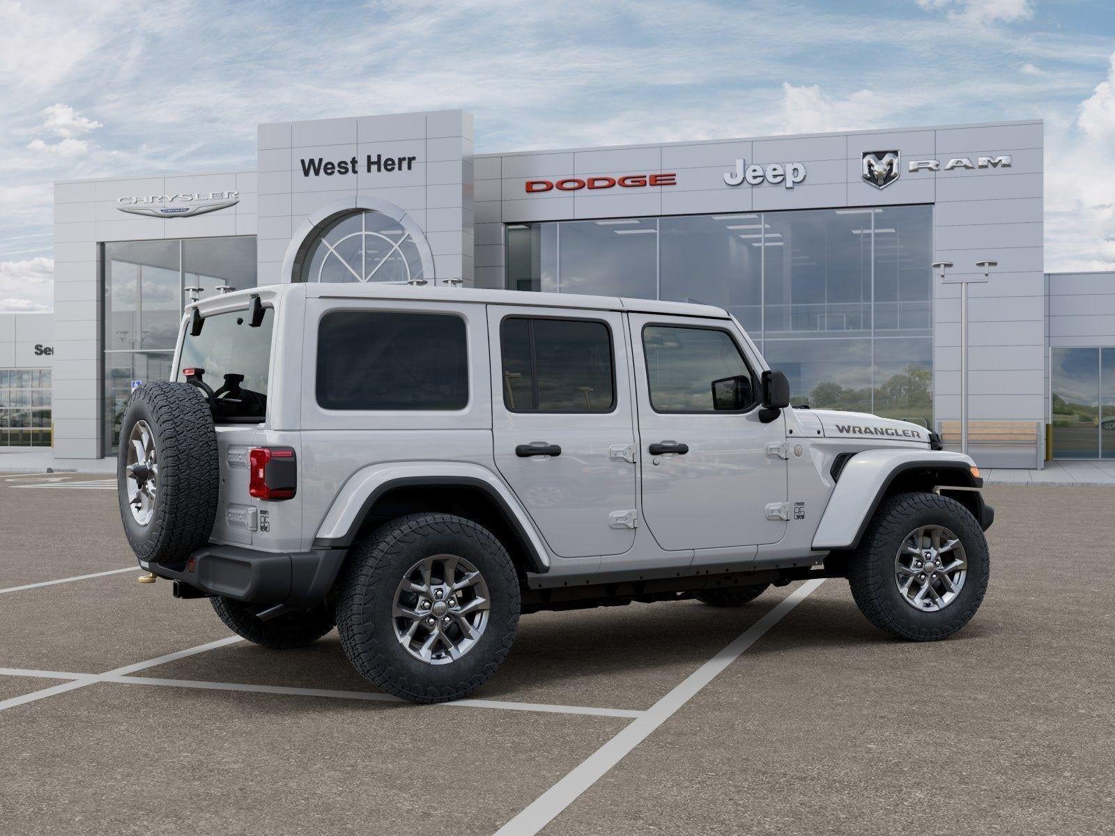 New 2026 Bright White Clear-Coat Exterior Paint Jeep WRANGLER 4-DOOR 85TH ANNIVERSA image 30
