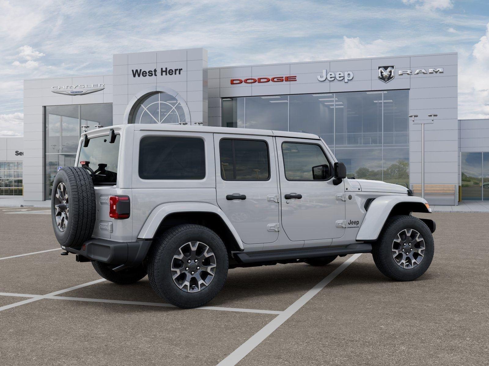 New 2026 Bright White Clear-Coat Exterior Paint Jeep WRANGLER 4-DOOR SAHARA image 30