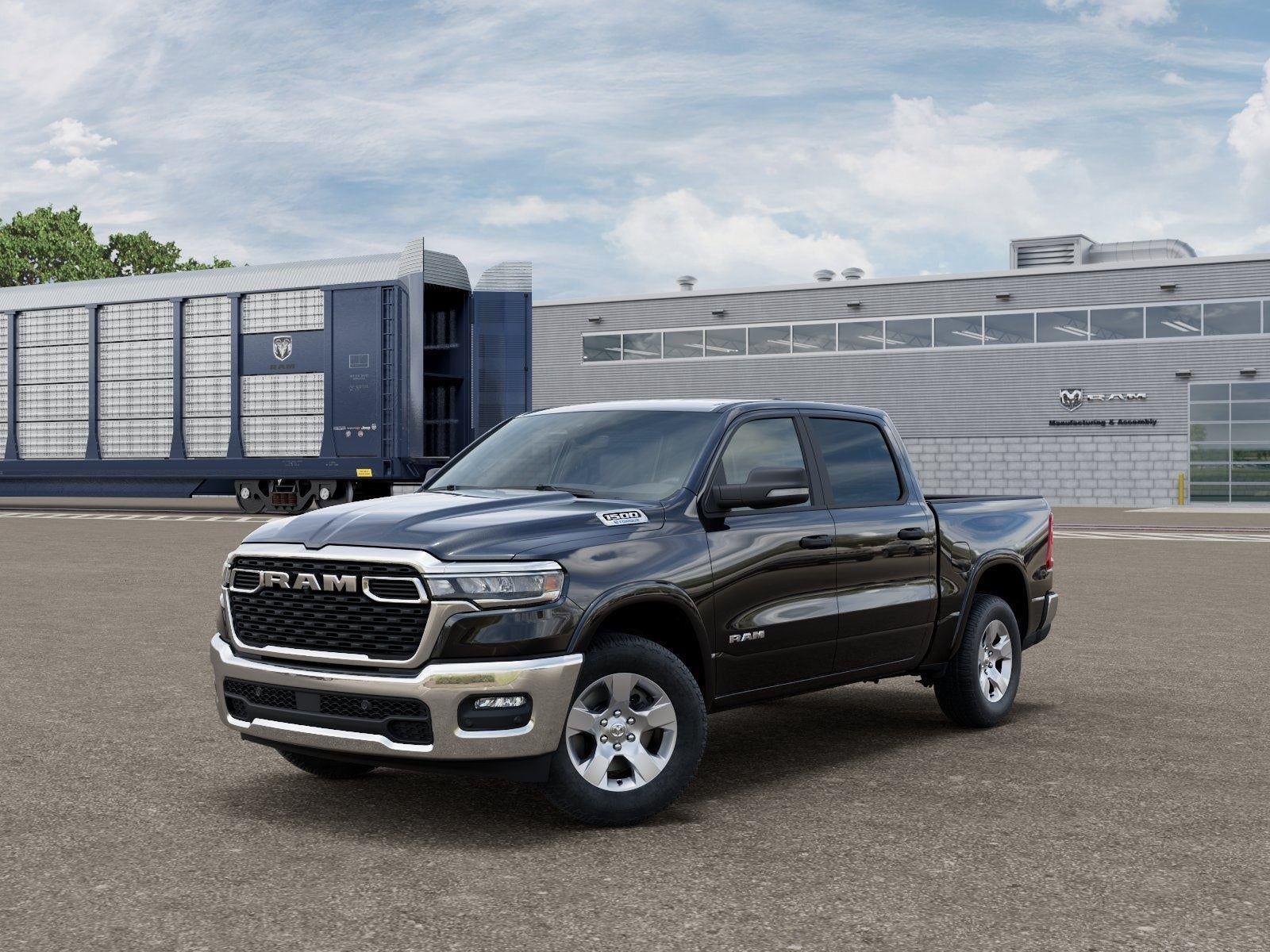 New 2026 Diamond Black Crystal Pearl-Coat Exterior Paint RAM RAM 1500 BIG HORN CREW CAB 4X4 image 53