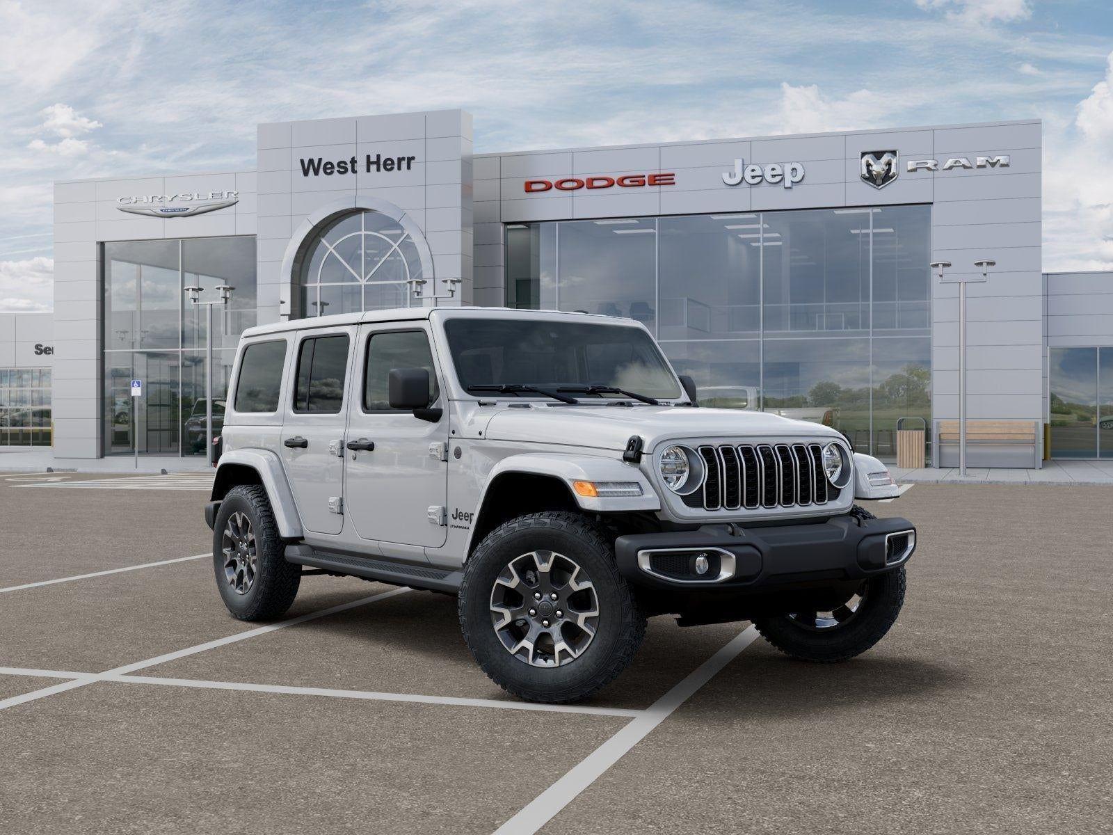 New 2026 Bright White Clear-Coat Exterior Paint Jeep WRANGLER 4-DOOR SAHARA image 57