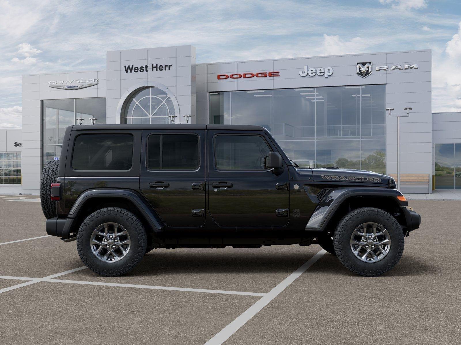 New 2026 Black Clear-Coat Exterior Paint Jeep WRANGLER 4-DOOR 85TH ANNIVERSA image 73