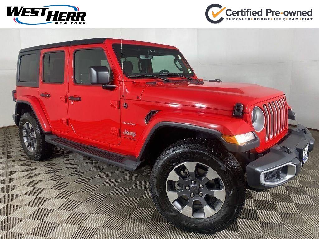 Firecracker Red Clearcoat 2022 Jeep Wrangler Unlimited Sahara 4WD SUV / Crossover Four-Wheel Drive 8-Speed Automatic