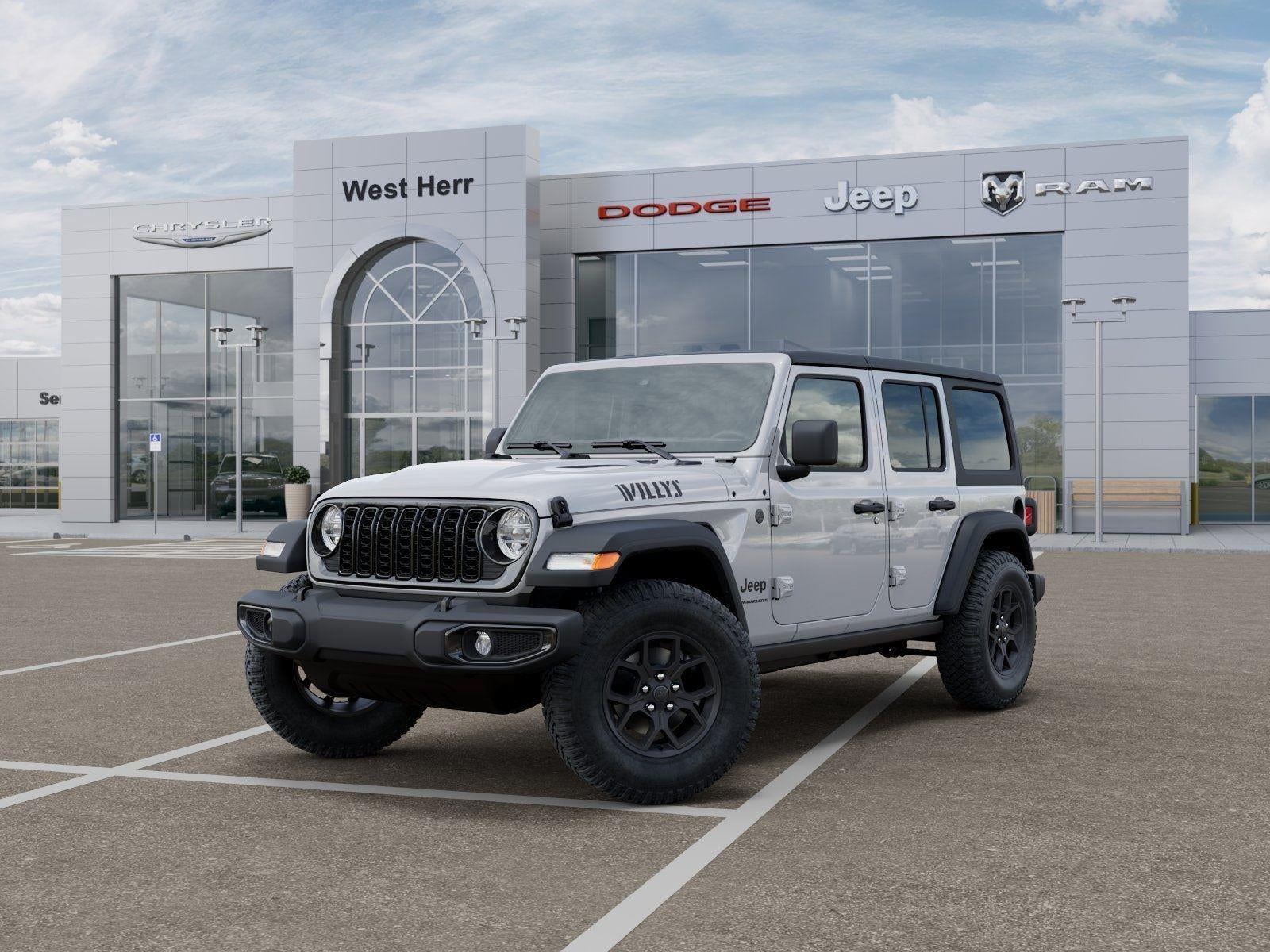 New 2026 Bright White Clear-Coat Exterior Paint Jeep WRANGLER 4-DOOR WILLYS image 53