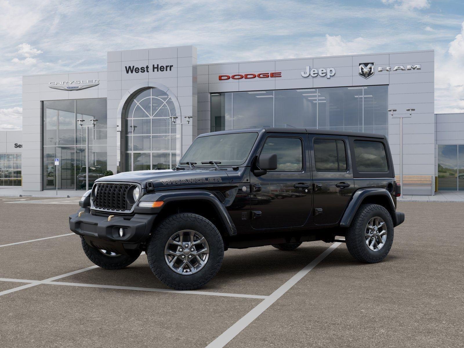 New 2026 Black Clear-Coat Exterior Paint Jeep WRANGLER 4-DOOR 85TH ANNIVERSA image 54