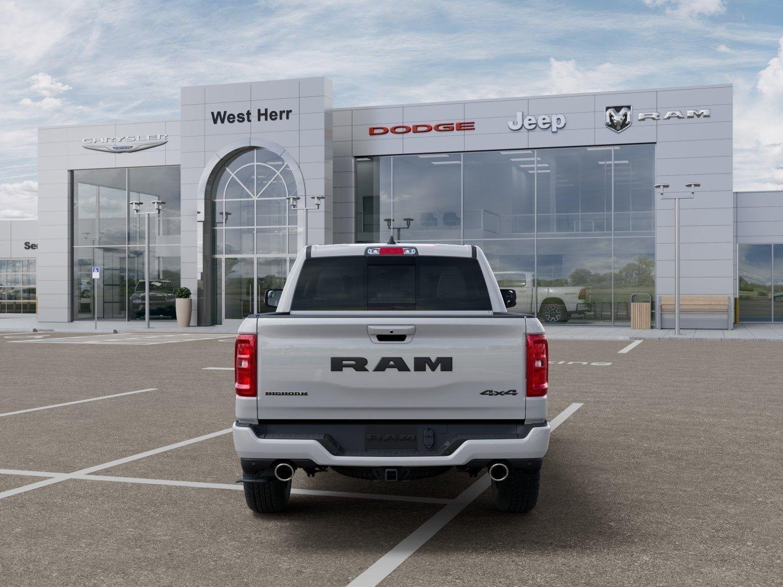New 2026 Bright White Clear-Coat Exterior Paint RAM RAM 1500 BIG HORN CREW CAB 4X4 image 59