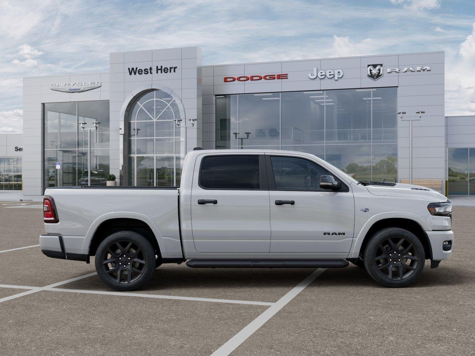 New 2026 Bright White Clear-Coat Exterior Paint RAM RAM 1500 LARAMIE CREW CAB 4X4 image 73