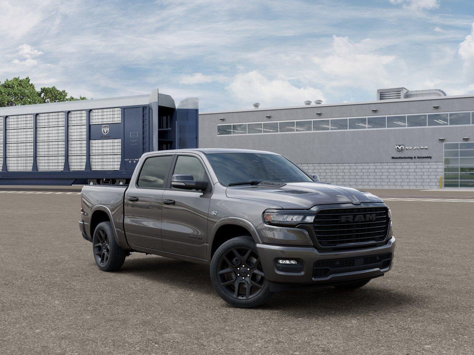New 2026 Granite Crystal Metallic Clear-Coat Exterior Paint RAM RAM 1500 LARAMIE CREW CAB 4X4 image 57