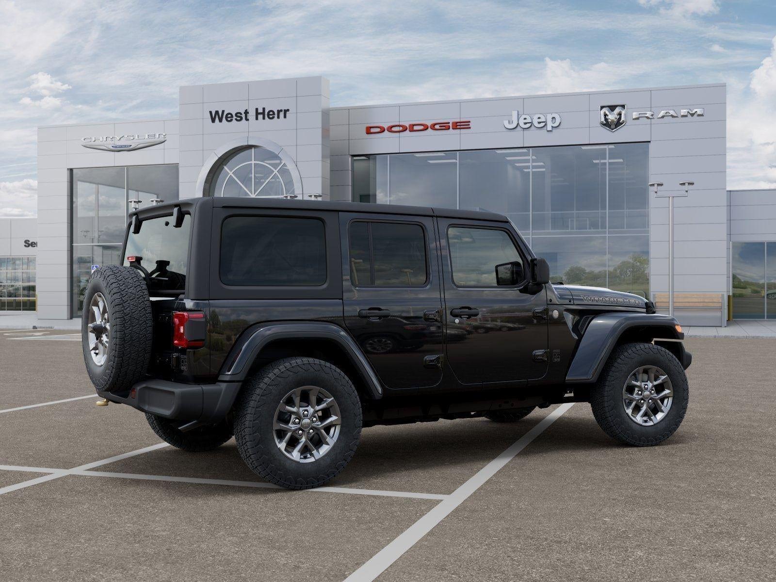 New 2026 Black Clear-Coat Exterior Paint Jeep WRANGLER 4-DOOR 85TH ANNIVERSA image 56