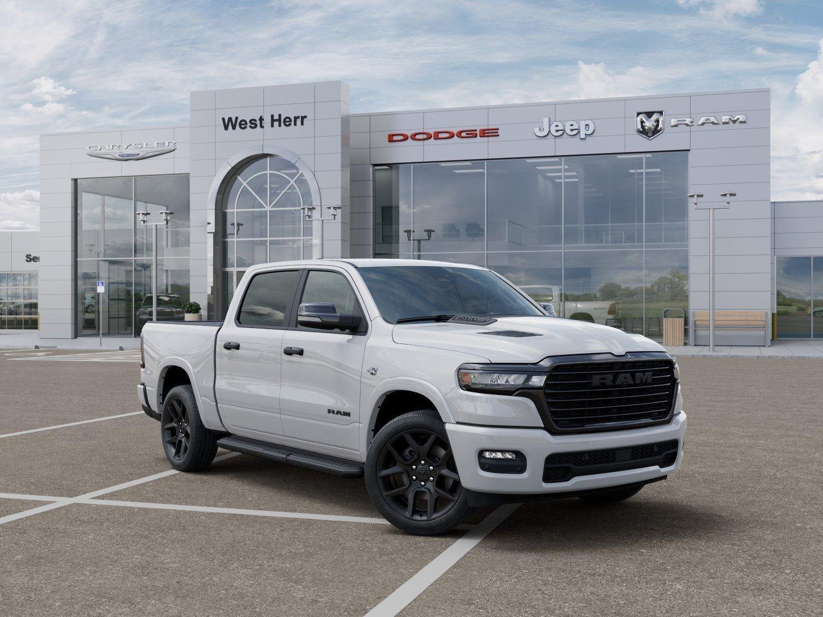 New 2026 Bright White Clear-Coat Exterior Paint RAM RAM 1500 LARAMIE CREW CAB 4X4 image 57