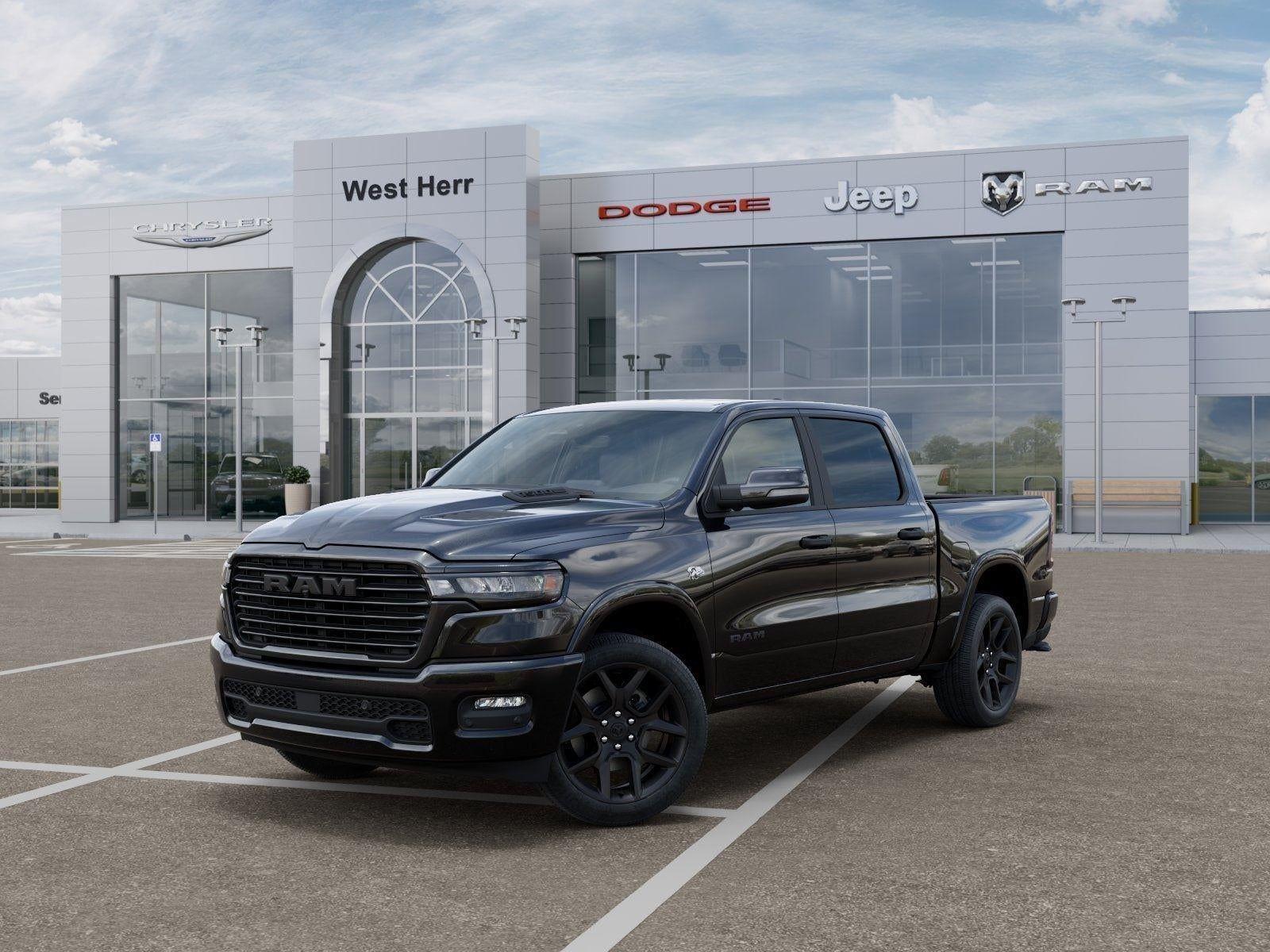 New 2026 Diamond Black Crystal Pearl-Coat Exterior Paint RAM RAM 1500 LARAMIE CREW CAB 4X4 image 79