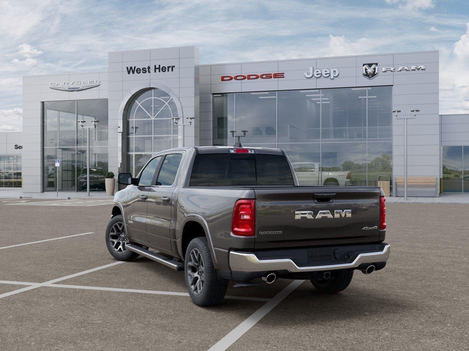 New 2026 Granite Crystal Metallic Clear-Coat Exterior Paint RAM RAM 1500 LARAMIE CREW CAB 4X4 image 81