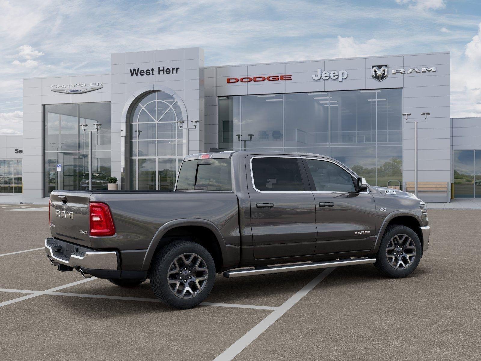 New 2026 Granite Crystal Metallic Clear-Coat Exterior Paint RAM RAM 1500 LARAMIE CREW CAB 4X4 image 82