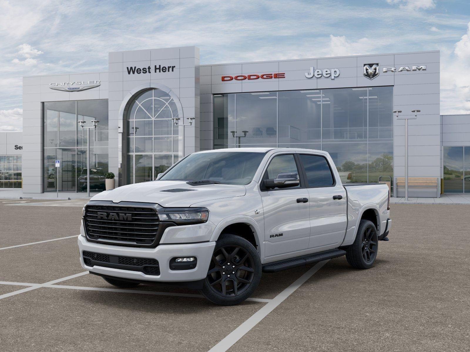 New 2026 Bright White Clear-Coat Exterior Paint RAM RAM 1500 LARAMIE CREW CAB 4X4 image 79