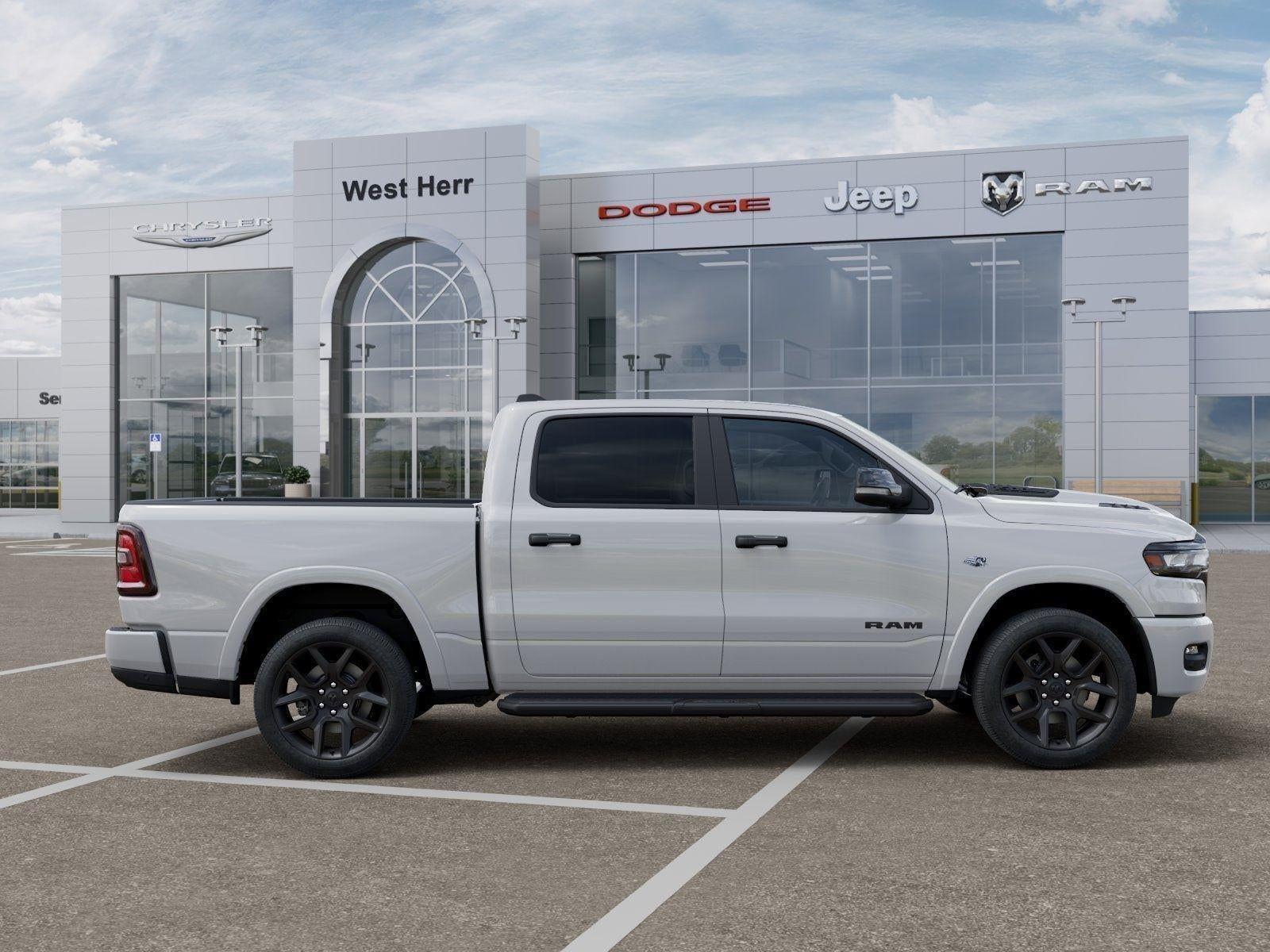 New 2026 Bright White Clear-Coat Exterior Paint RAM RAM 1500 LARAMIE CREW CAB 4X4 image 99