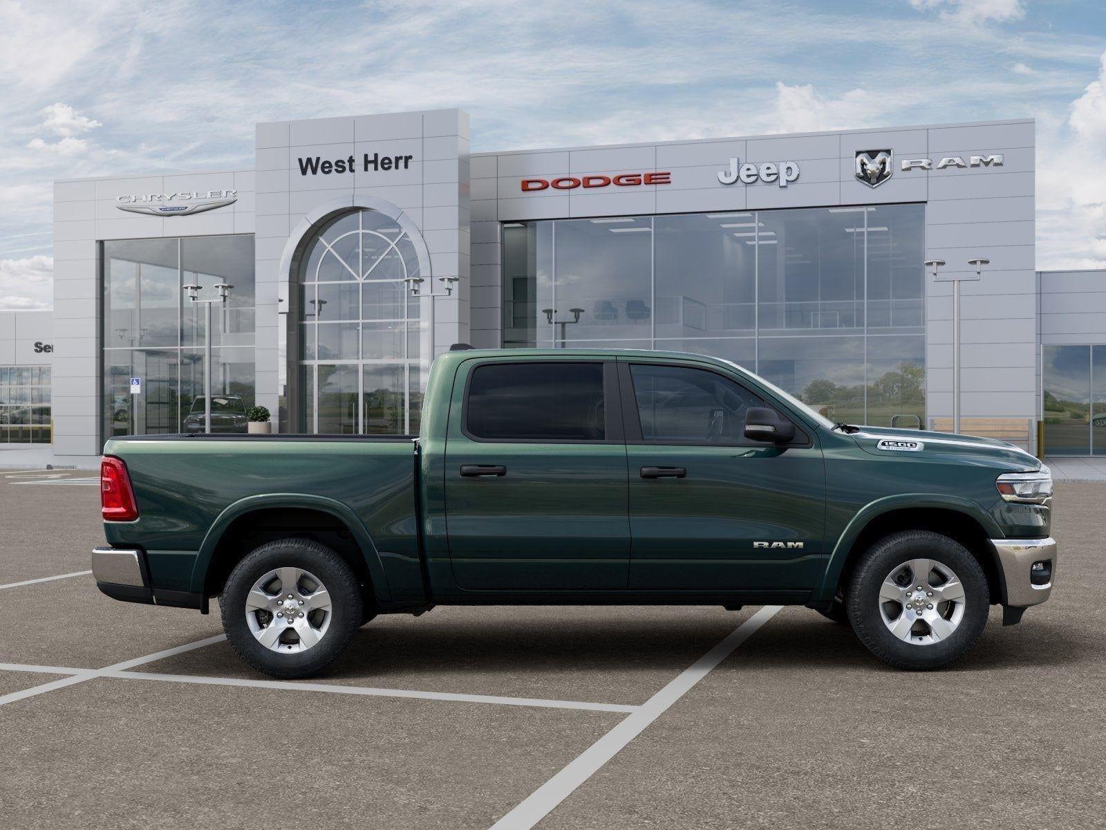 New 2026 Serrano-Green Metallic Exterior Paint RAM RAM 1500 BIG HORN CREW CAB 4X4 image 99