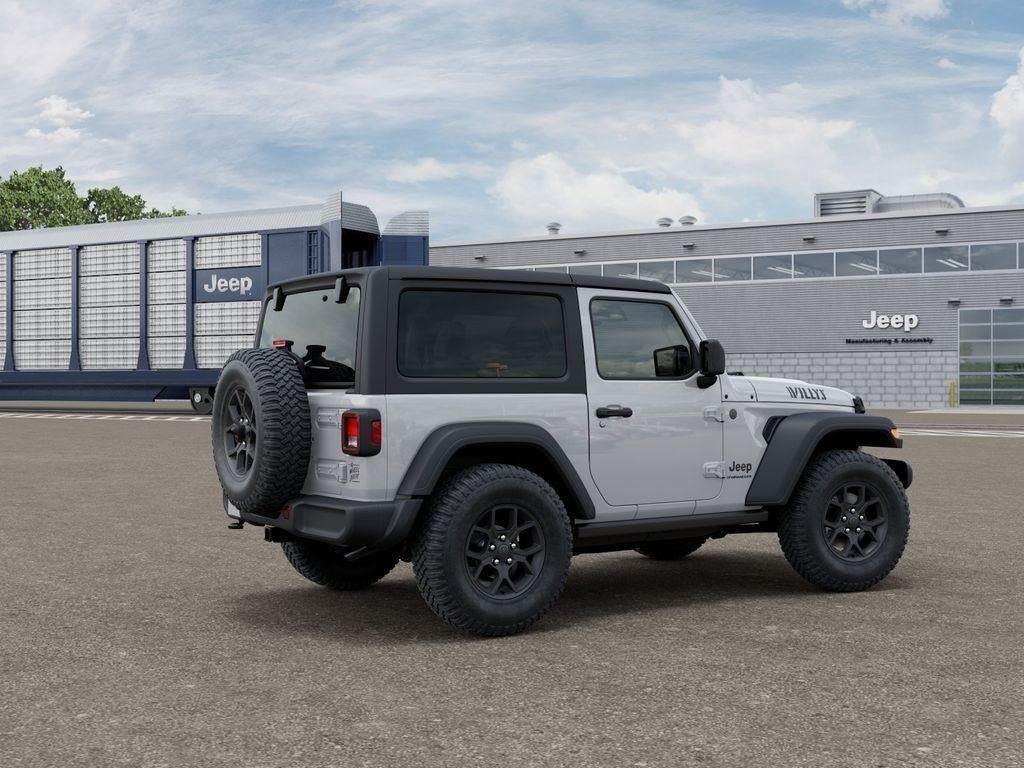 New 2026 Bright White Clear-Coat Exterior Paint Jeep WRANGLER 2-DOOR WILLYS image 4