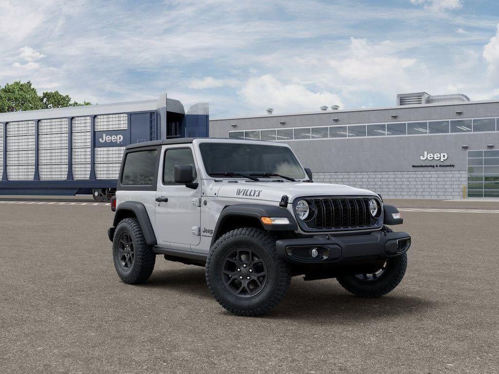 New 2026 Bright White Clear-Coat Exterior Paint Jeep WRANGLER 2-DOOR WILLYS image 5