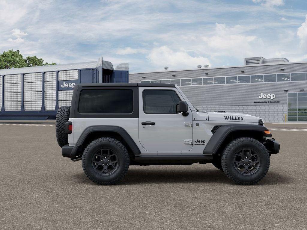 New 2026 Bright White Clear-Coat Exterior Paint Jeep WRANGLER 2-DOOR WILLYS image 21