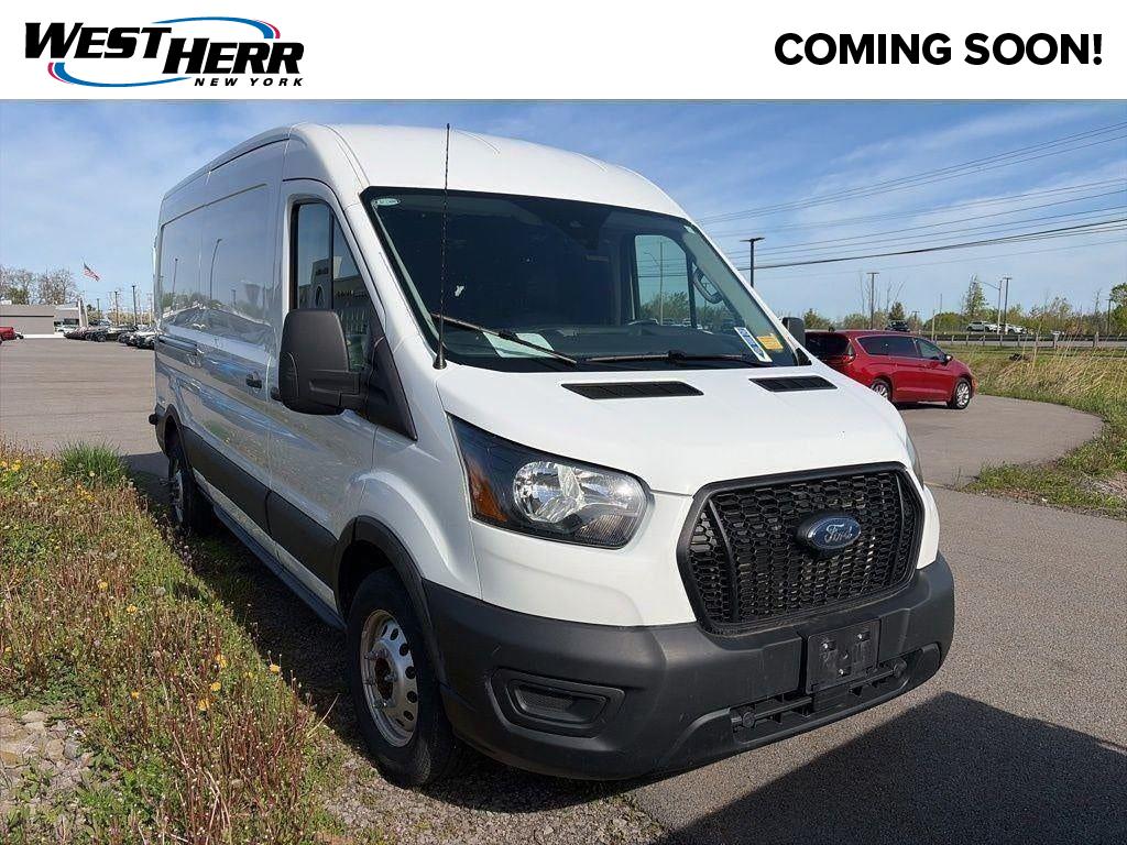 Oxford White 2024 Ford Transit Cargo 250 Medium Roof LB AWD Van All-Wheel Drive Automatic