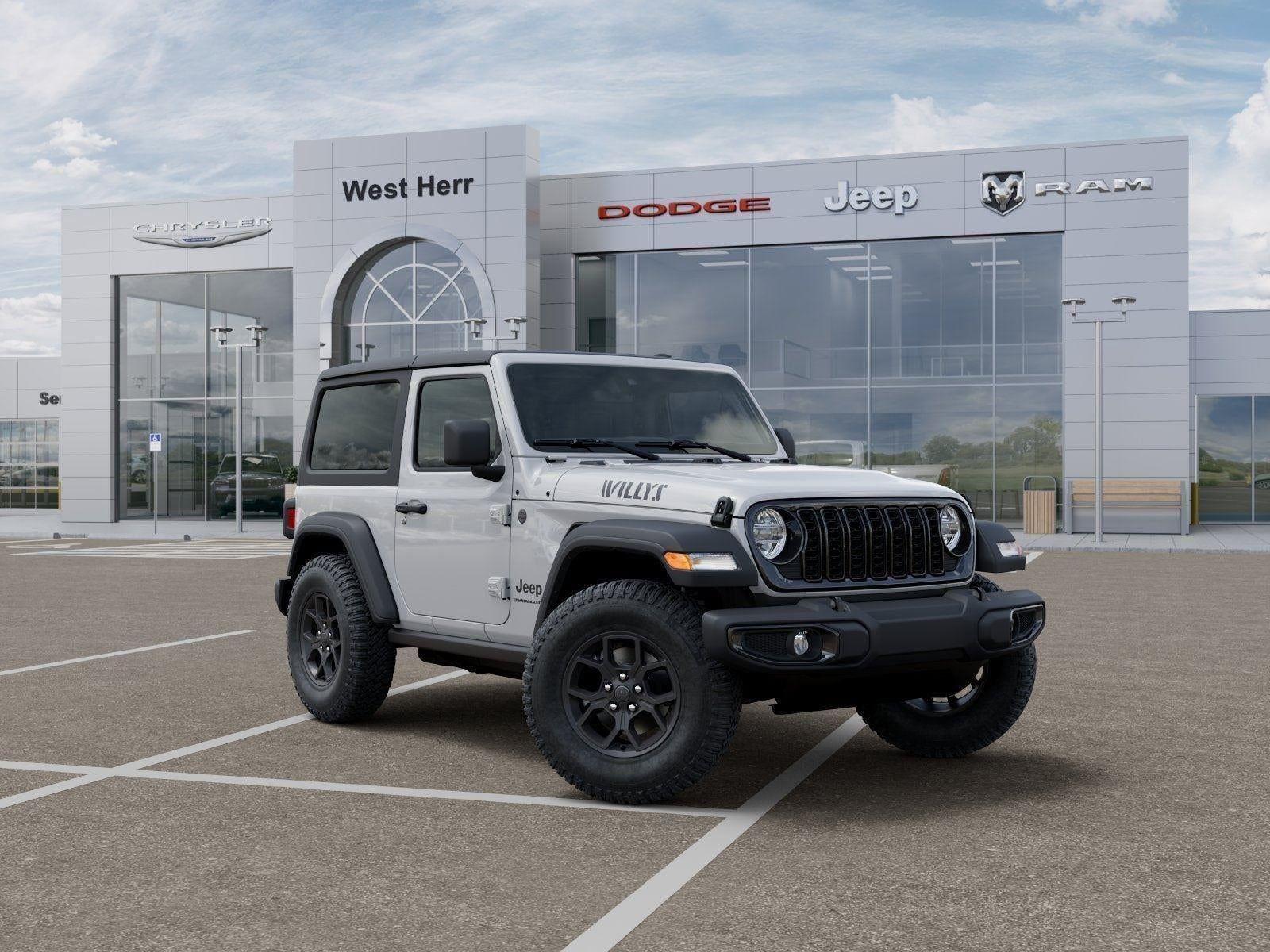 New 2026 Bright White Clear-Coat Exterior Paint Jeep WRANGLER 2-DOOR WILLYS image 31
