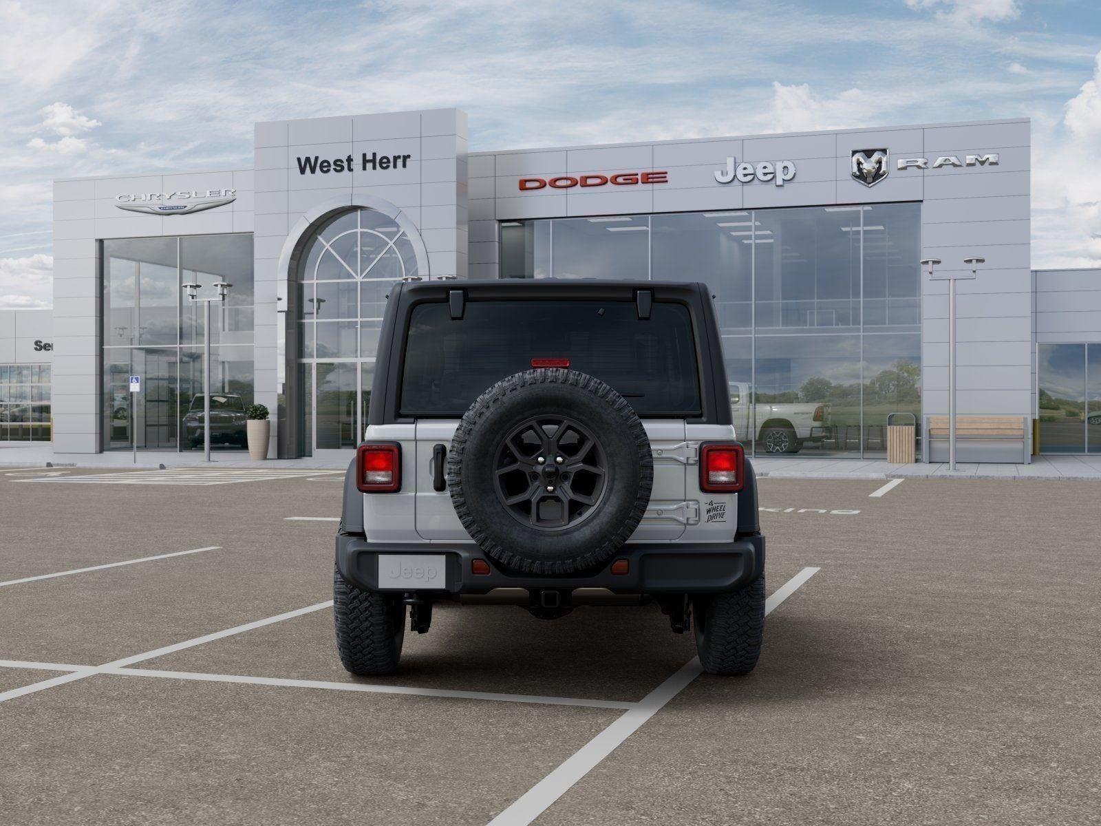 New 2026 Bright White Clear-Coat Exterior Paint Jeep WRANGLER 2-DOOR WILLYS image 85