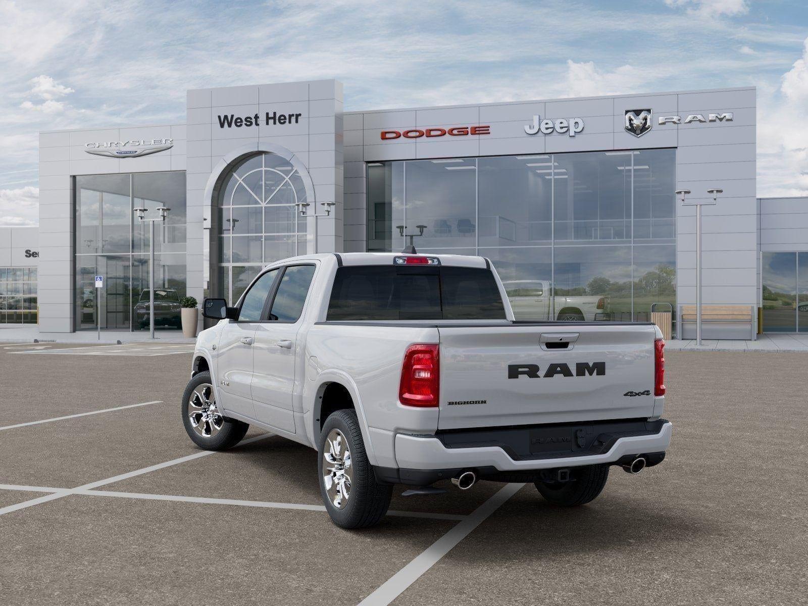 New 2026 Bright White Clear-Coat Exterior Paint RAM RAM 1500 BIG HORN CREW CAB 4X4 image 55