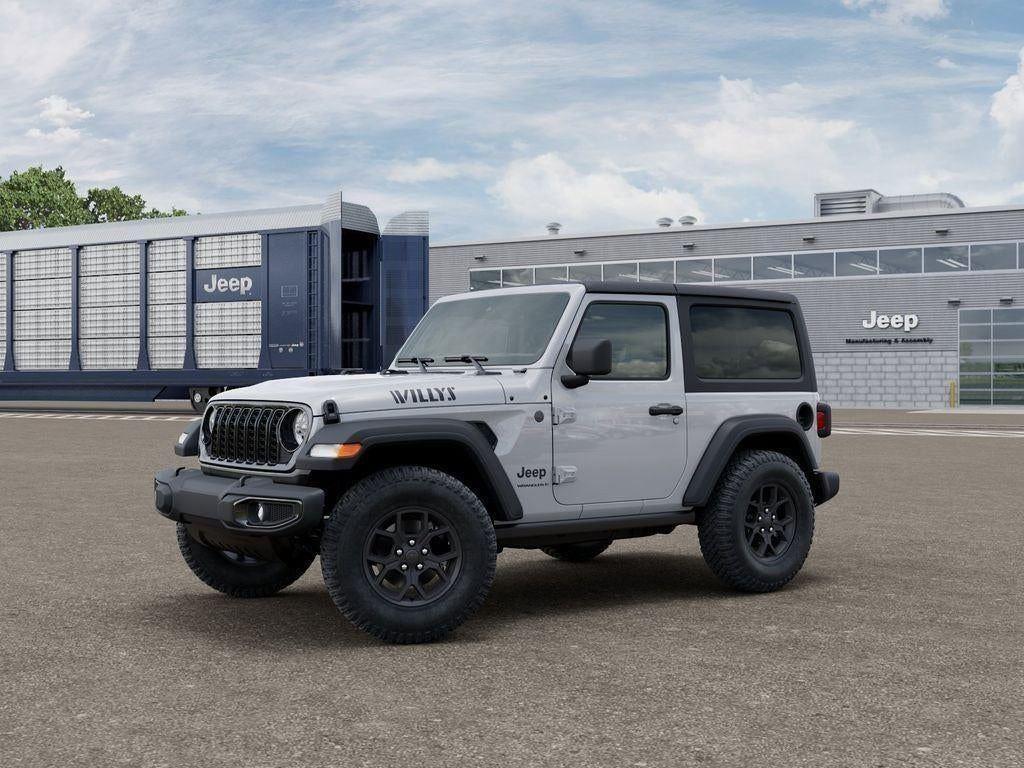 New 2026 Bright White Clear-Coat Exterior Paint Jeep WRANGLER 2-DOOR WILLYS image 2