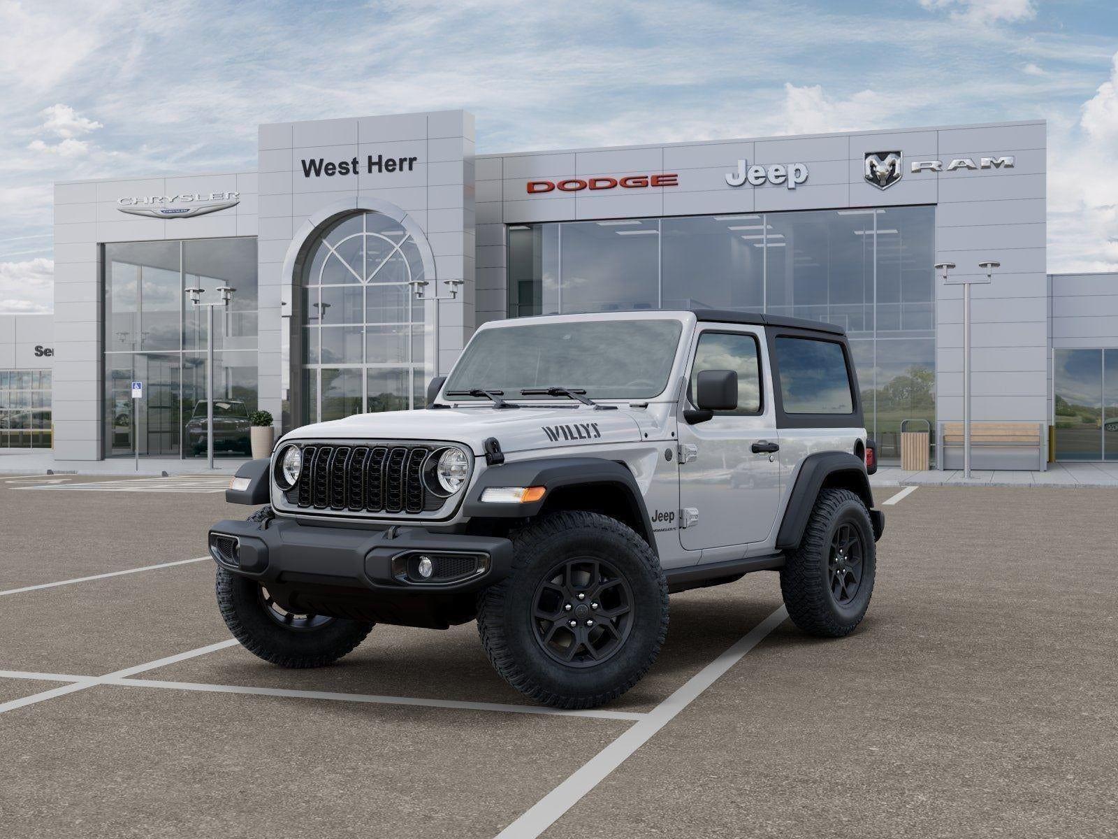 New 2026 Bright White Clear-Coat Exterior Paint Jeep WRANGLER 2-DOOR WILLYS image 27